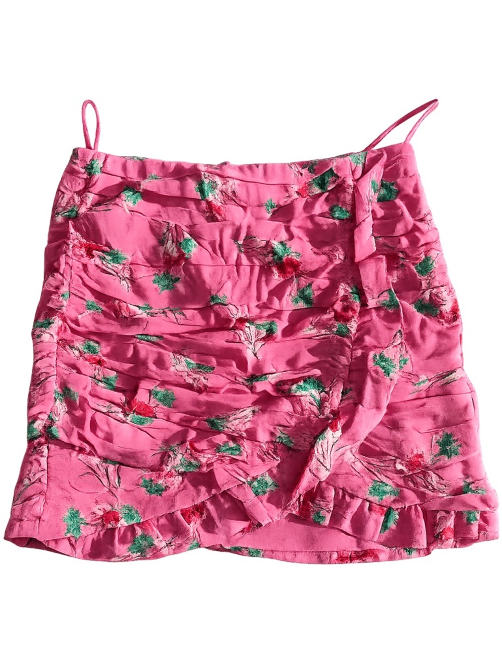 Zara Pink Floral Ruffle Skirt – Size M (NEW WITHOUT TAGS)